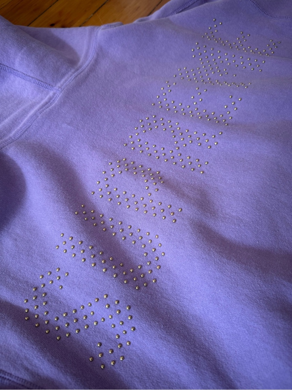 Fall Winter 2018 Supreme Studded Hoodie - Lilac Purple size L